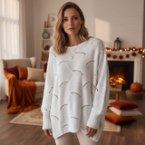 Women's Asymmetrical Sweater - Modern and Comfortable