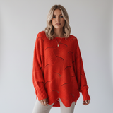 Women's Asymmetrical Sweater - Modern and Comfortable