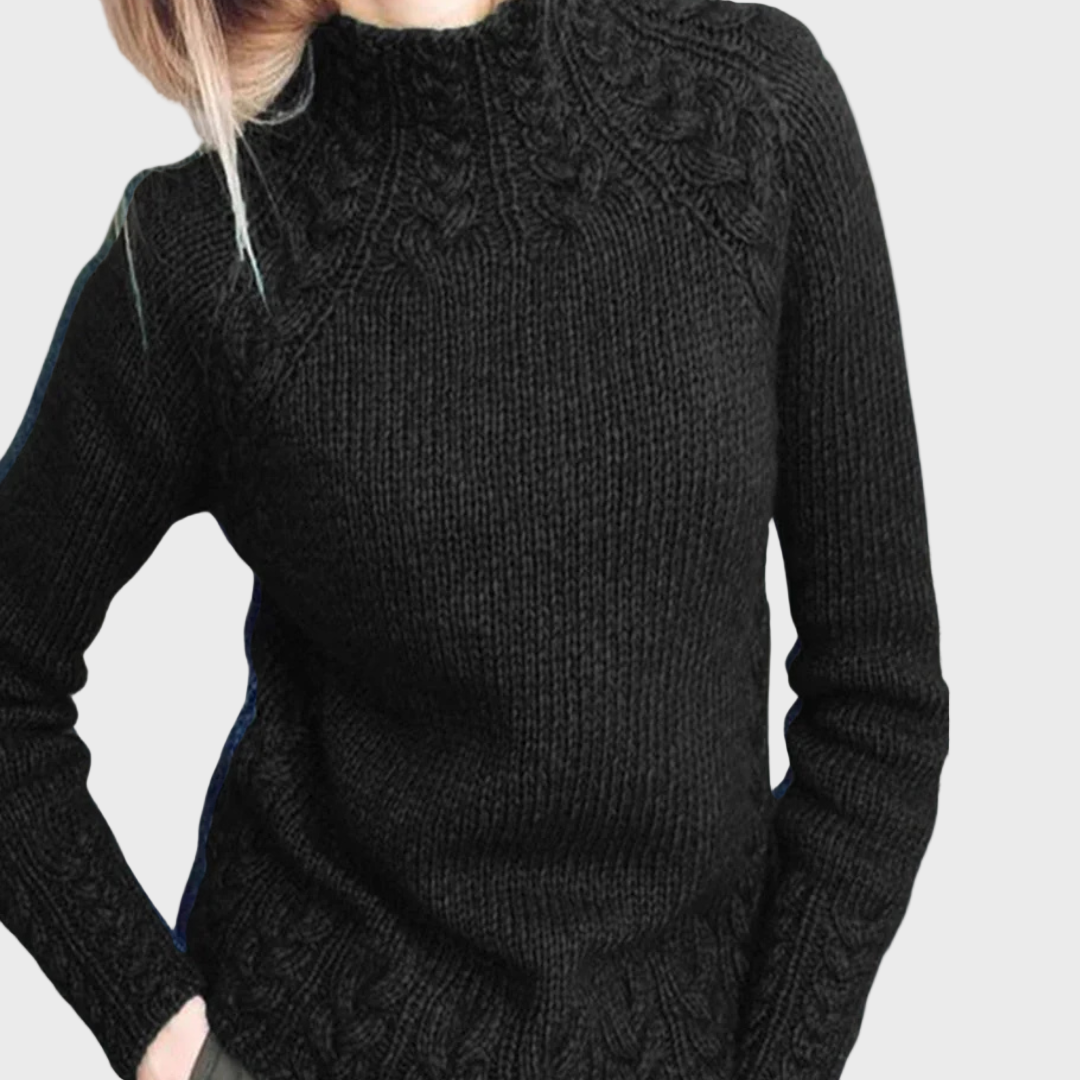 Reeli | Elegant Knitted High Neck Jumper