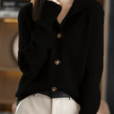 Women's Button Cardigan - Soft and Easy to Wear