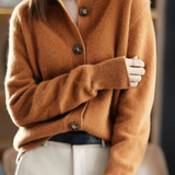 Button-front women's cardigan - Soft and easy to wear