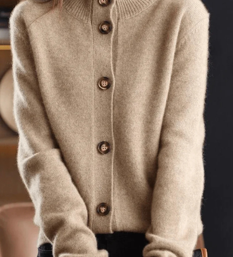 Women's Button Cardigan - Soft and Easy to Wear