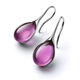 Chic drop earrings with crystals
