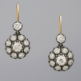 Vintage Drop Earrings with Gemstones