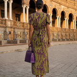 Maxi Floral Dress with Fluid Fit