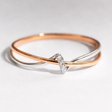 Vintage Braided Ring in Gold and Silver