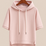 Women's Short-Sleeve Hoodie - Light and Casual