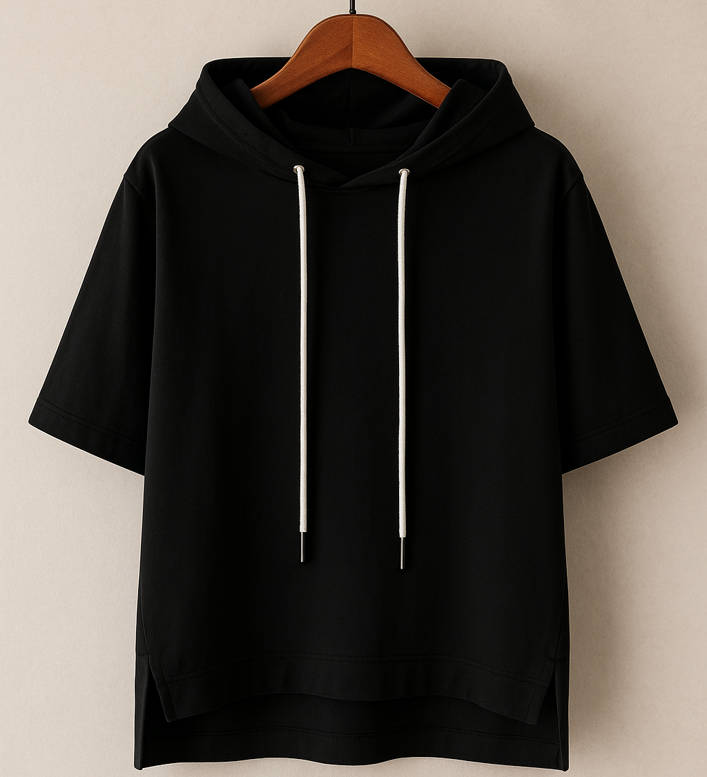 Women's Short-Sleeve Hoodie - Light and Casual