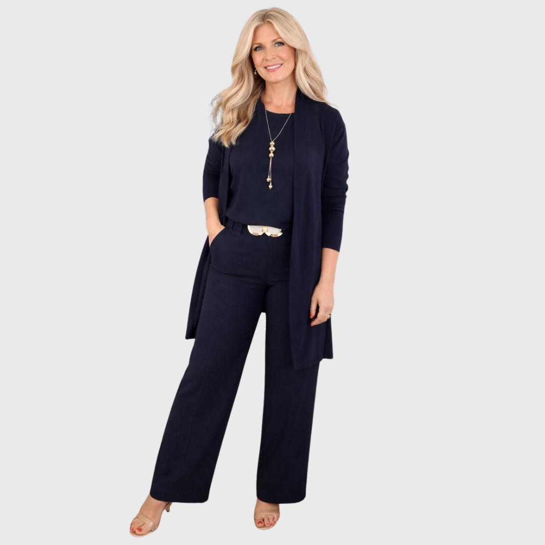 Gabrielle | 3-piece set with long cardigan