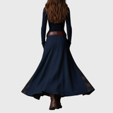 Azucena | Leather Maxi Dress with Belt