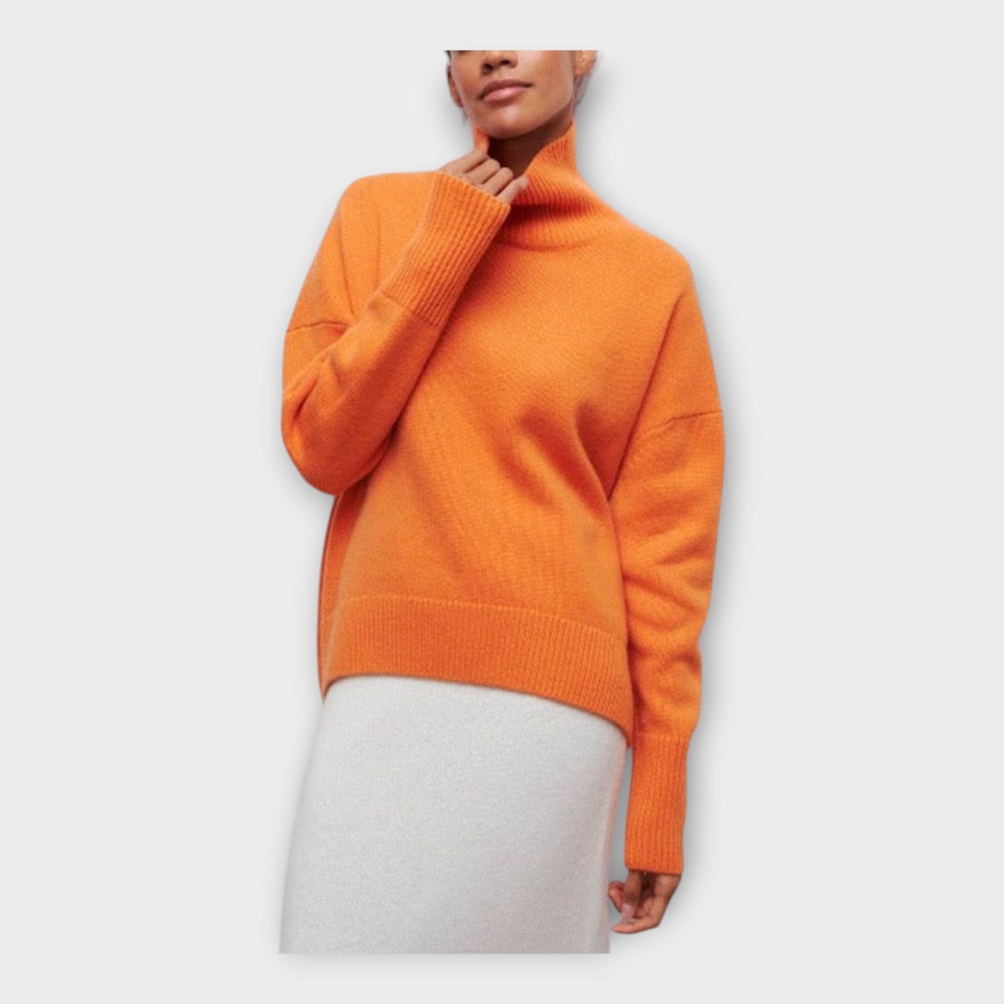 Kai | Knitted Sweater with High Collar