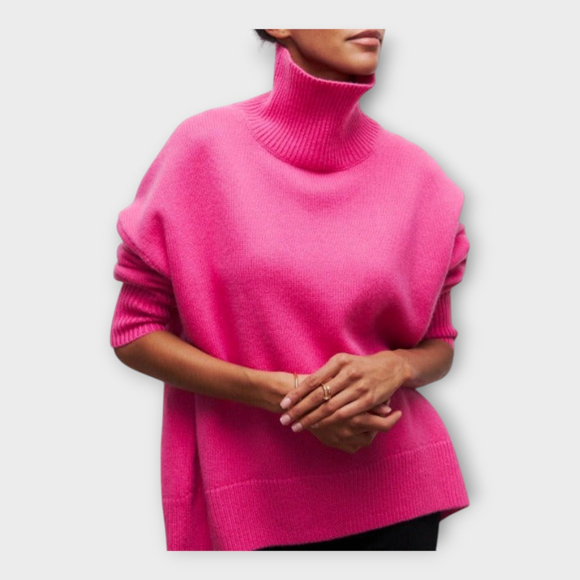 Kai | Knitted Sweater with High Collar