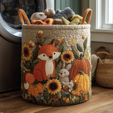 Fox and Friends | Quilted Storage Basket