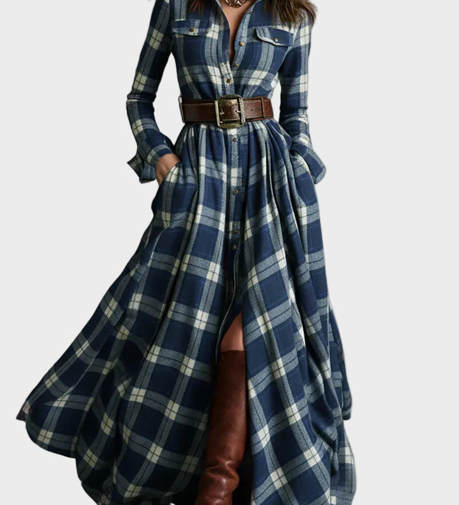 Evelyn - Elegant and Classic Shirt Dress