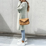 Women's Oversized Long Cardigan - Wide and Comfortable Knit