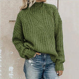 Comfortable Turtleneck Sweater for Women – Thick Knit with Relaxed Fit