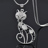 Love Cats Sterling Silver Necklace