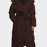 Evelin | Long Belted Puffer Jacket