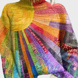 Mailis | Multicoloured Knitted Turtle Neck
