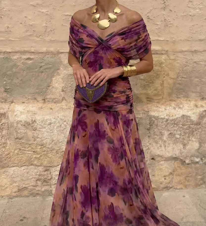 Hendrika | Coral Evening Dress