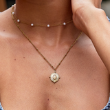 Vintage Monique Necklace with Stone