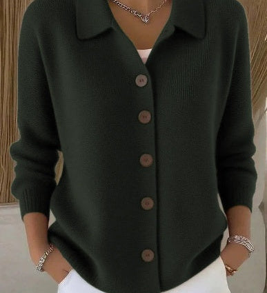 Fosca | Cardigan with Collar and Buttons