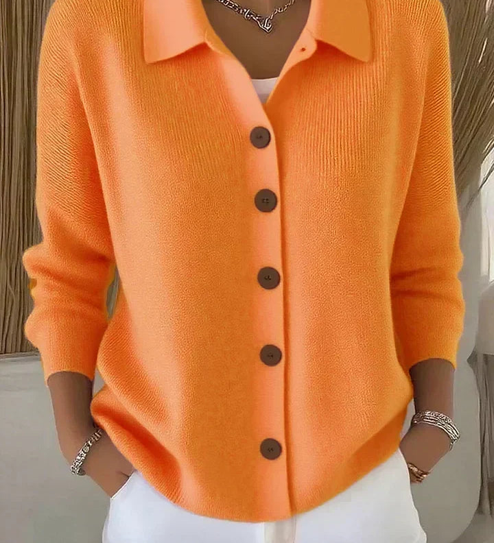 Fosca | Cardigan with Collar and Buttons