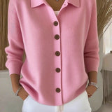 Fosca | Cardigan with Collar and Buttons