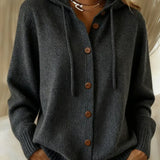 Bettina | Hooded Cardigan with Buttons