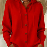 Bettina | Hooded Cardigan with Buttons