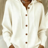 Bettina | Hooded Cardigan with Buttons