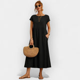 Linen | Lightweight Cotton Dress with Pockets