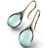 Chic drop earrings with crystals