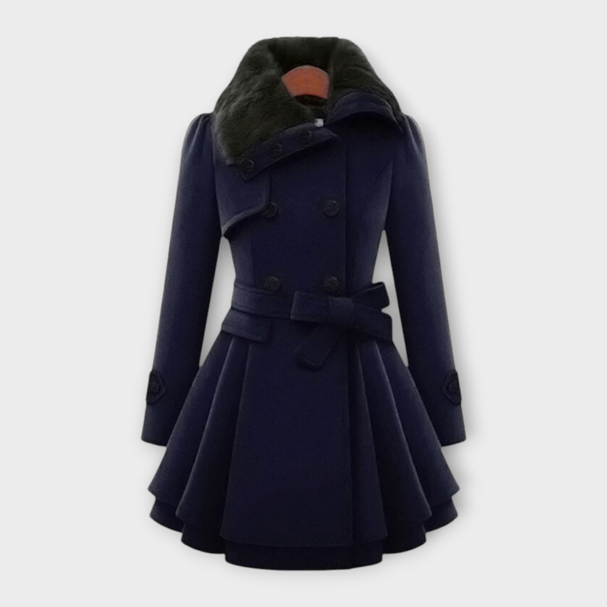 Ema | Elegant Faux Fur Coat