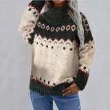 Elegant Fair Isle sweater for women – Thick comfortable knits
