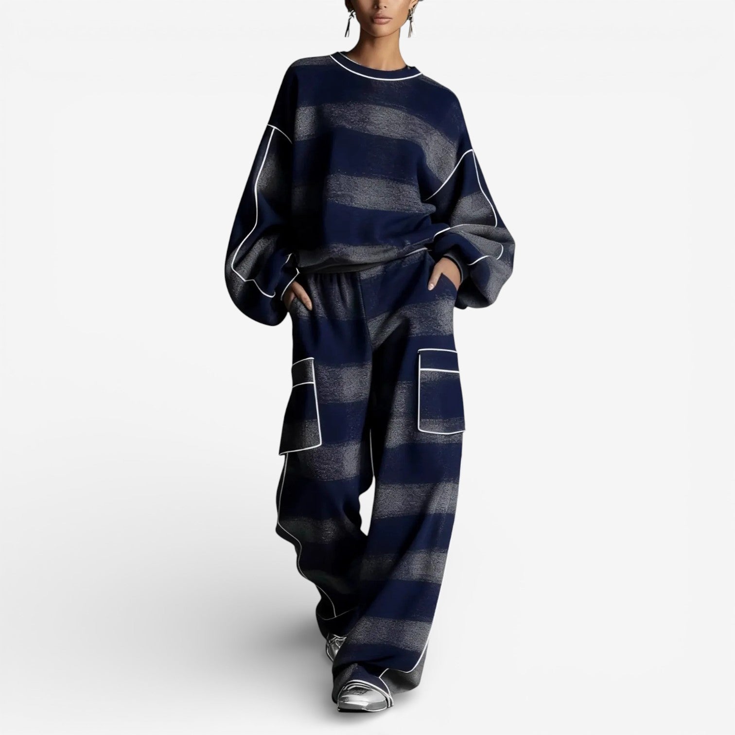 Luana | Striped Knit Set