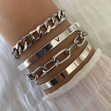 Élan Mercer Bracelet Set in White Gold