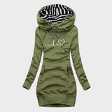 Triin | Autumn Dress with Heart Pattern