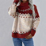 Elegant Fair Isle sweater for women – Thick comfortable knits