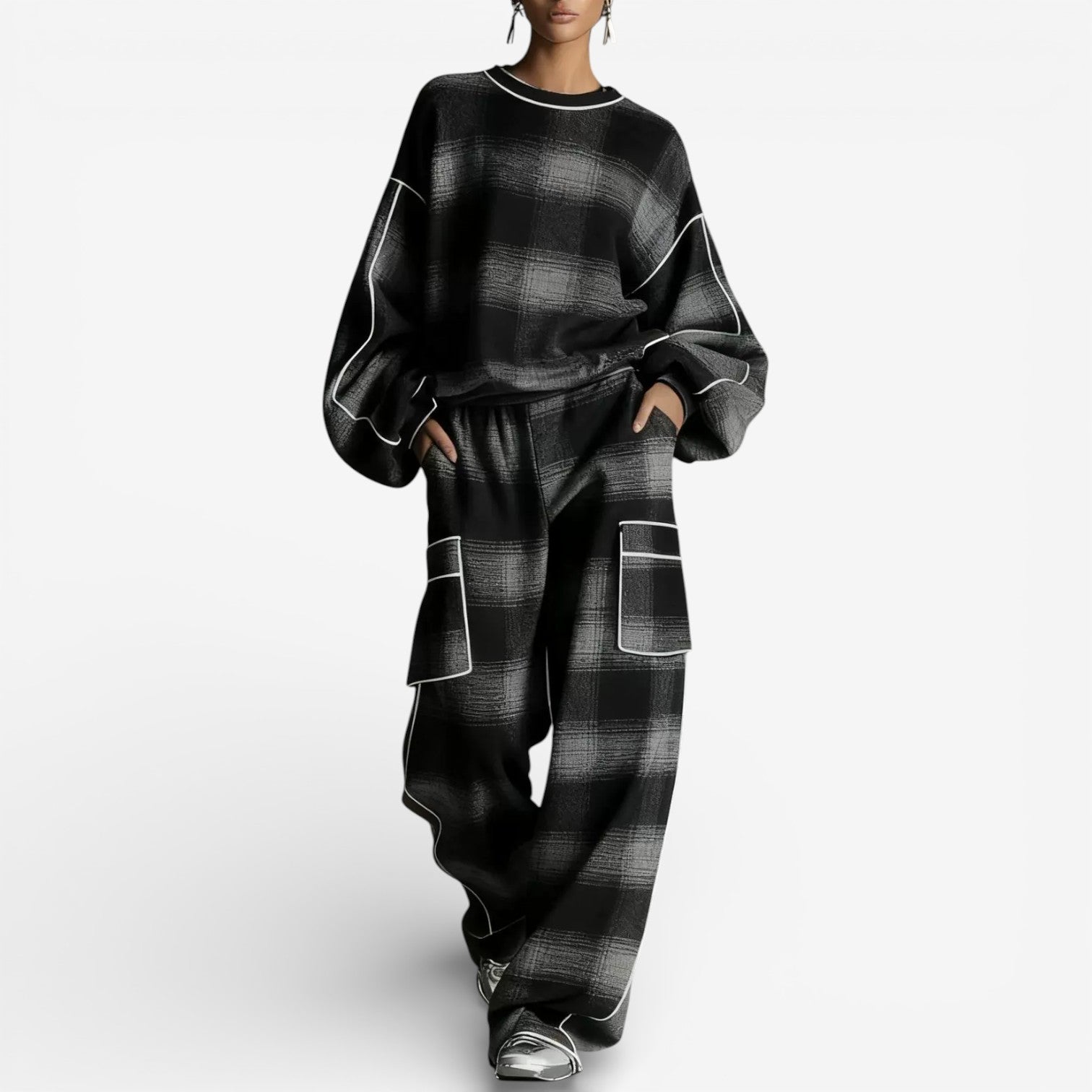 Luana | Striped Knit Set