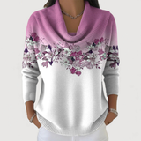 Amalia | Soft Collared Floral Sweater