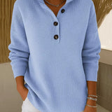 Amalia | Polo Jumper with V-Neck