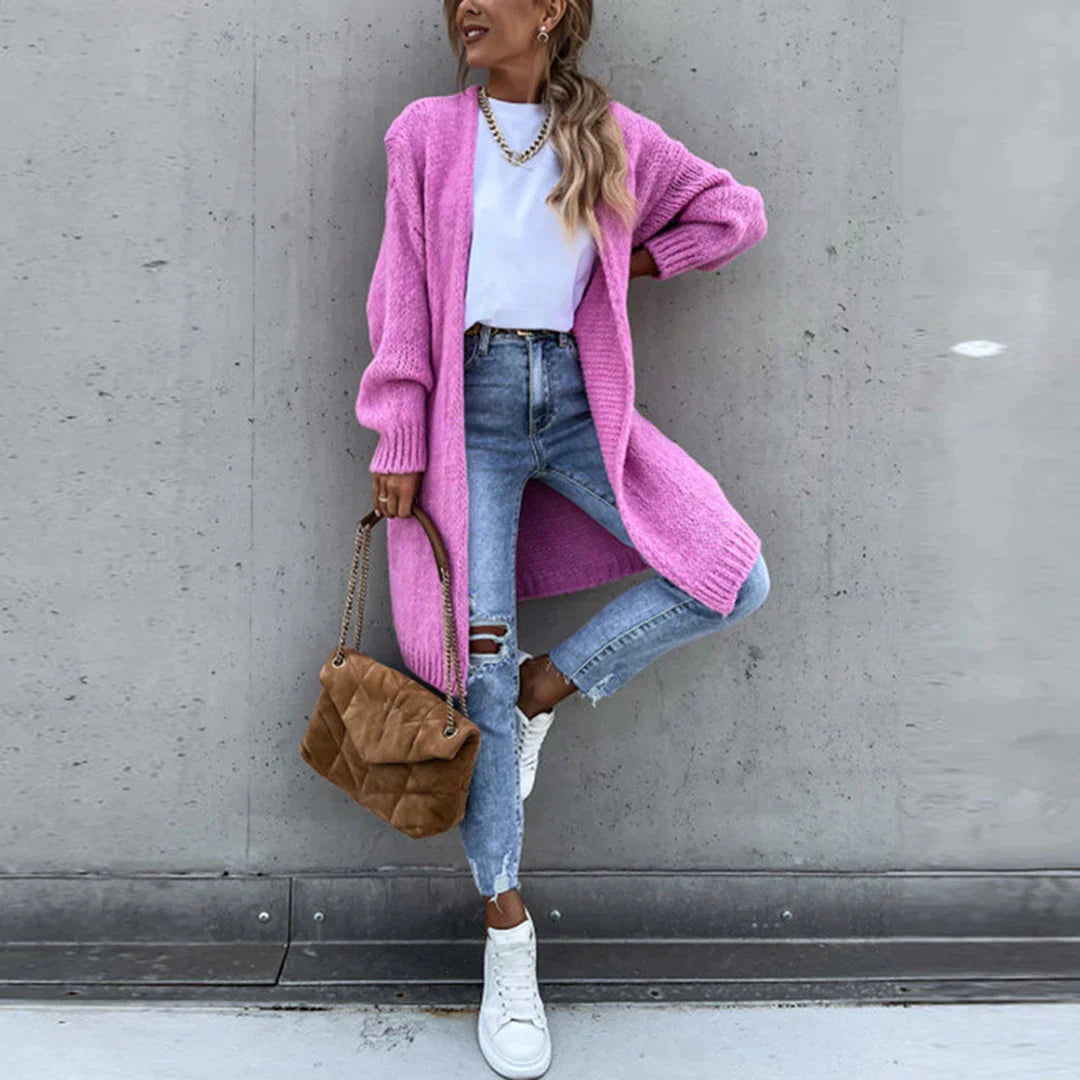 Long Oversized Cardigan for Women – Loose and Comfortable Knit