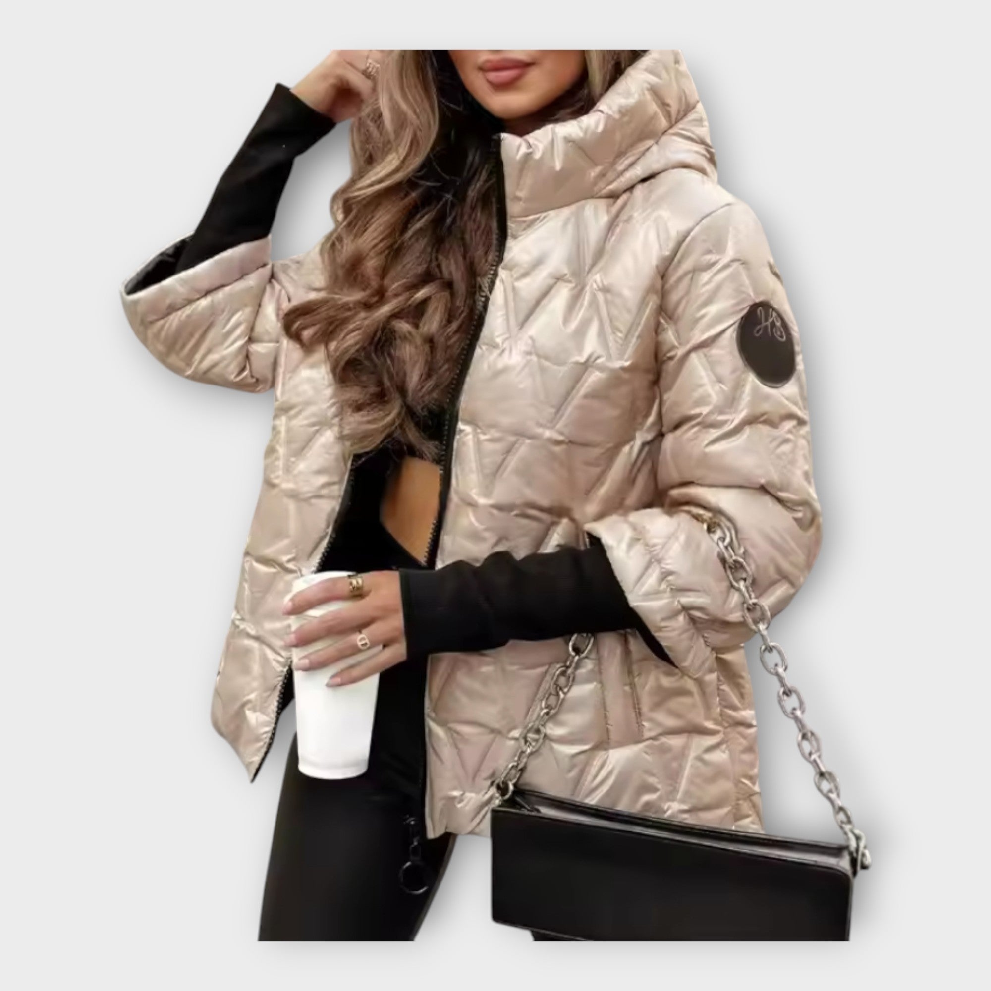Önne | Elegant Quilted Jacket with Hood