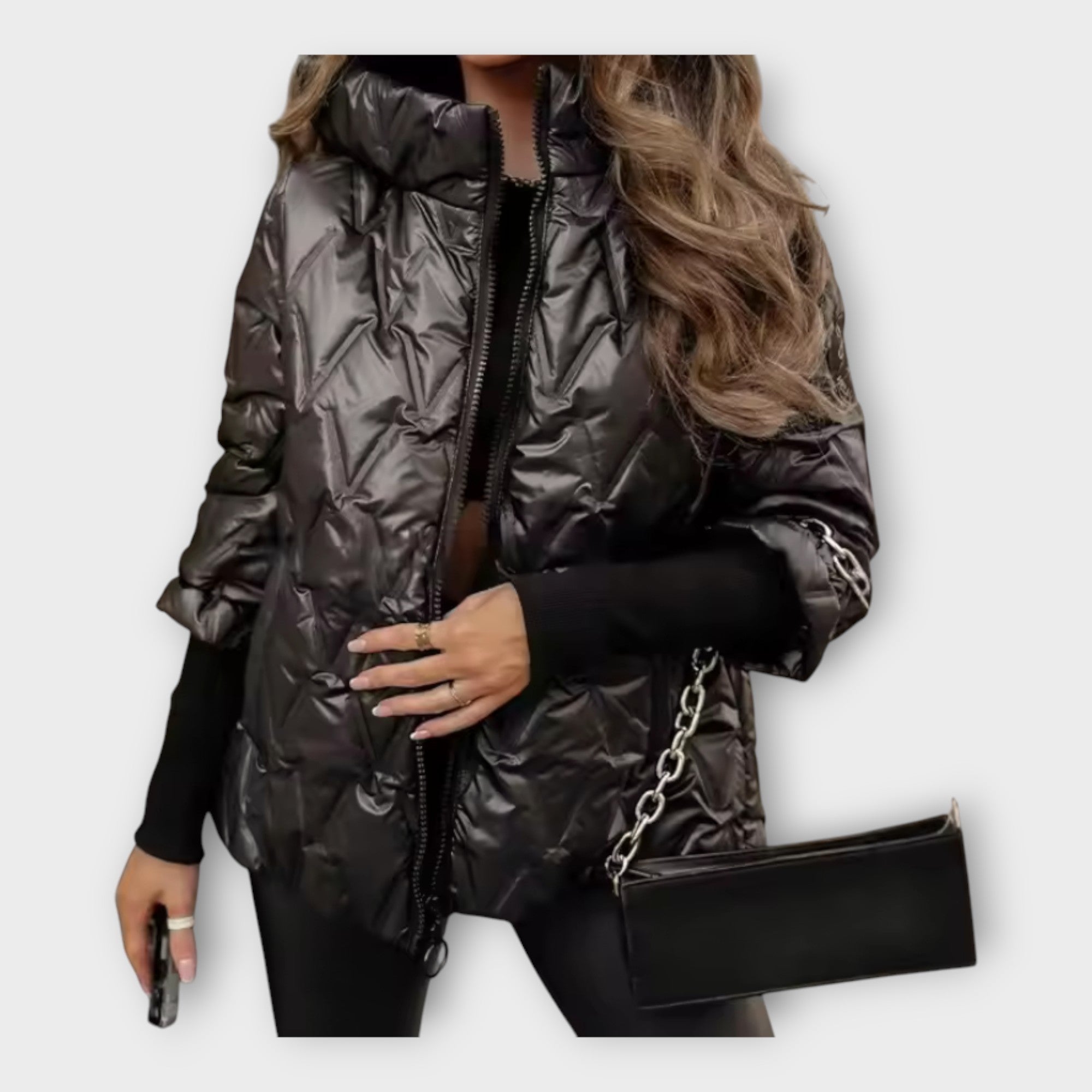 Önne | Elegant Quilted Jacket with Hood