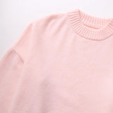 Trendy Loose-Fitting Round-Neck Sweater for Women – Stylish and Comfortable