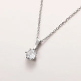 Classic Necklace with Zirconia Pendant