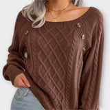 Malia | Knitted Sweater with Buttons