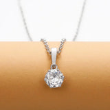 Classic Necklace with Zirconia Pendant