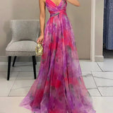 Giselle | Enchanting Maxi Dress with Floral Print